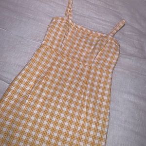Yellow Plaid Dress